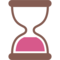 Hourglass emoji on Google
